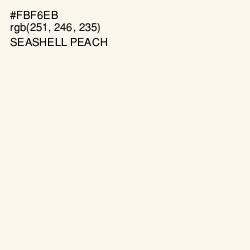 #FBF6EB - Seashell Peach Color Image